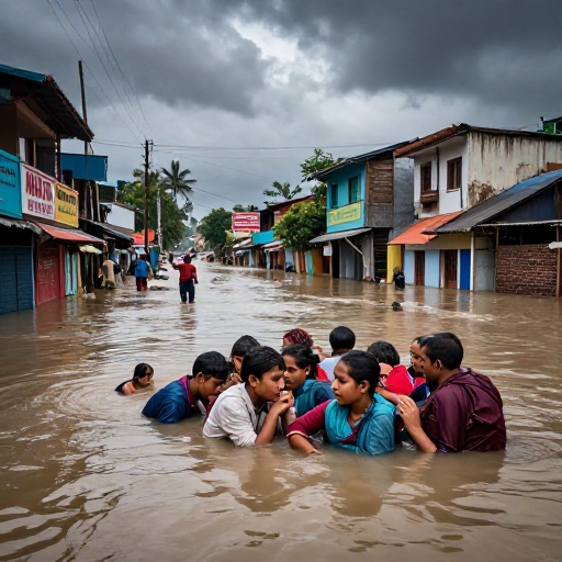 Nepal enfrenta tragedia con cerca de 700 fallecidos por inundaciones, mientras persiste el drama humano