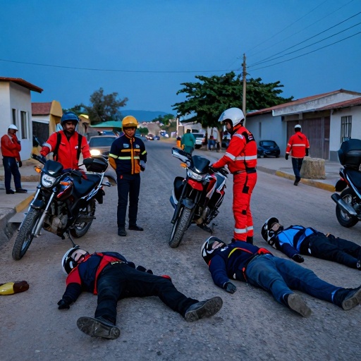 ¡Sangre y motos! Dos muertos y tres heridos graves en Salaverry